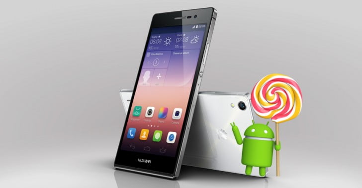 Huawei Ascend P7 starts getting Lollipop