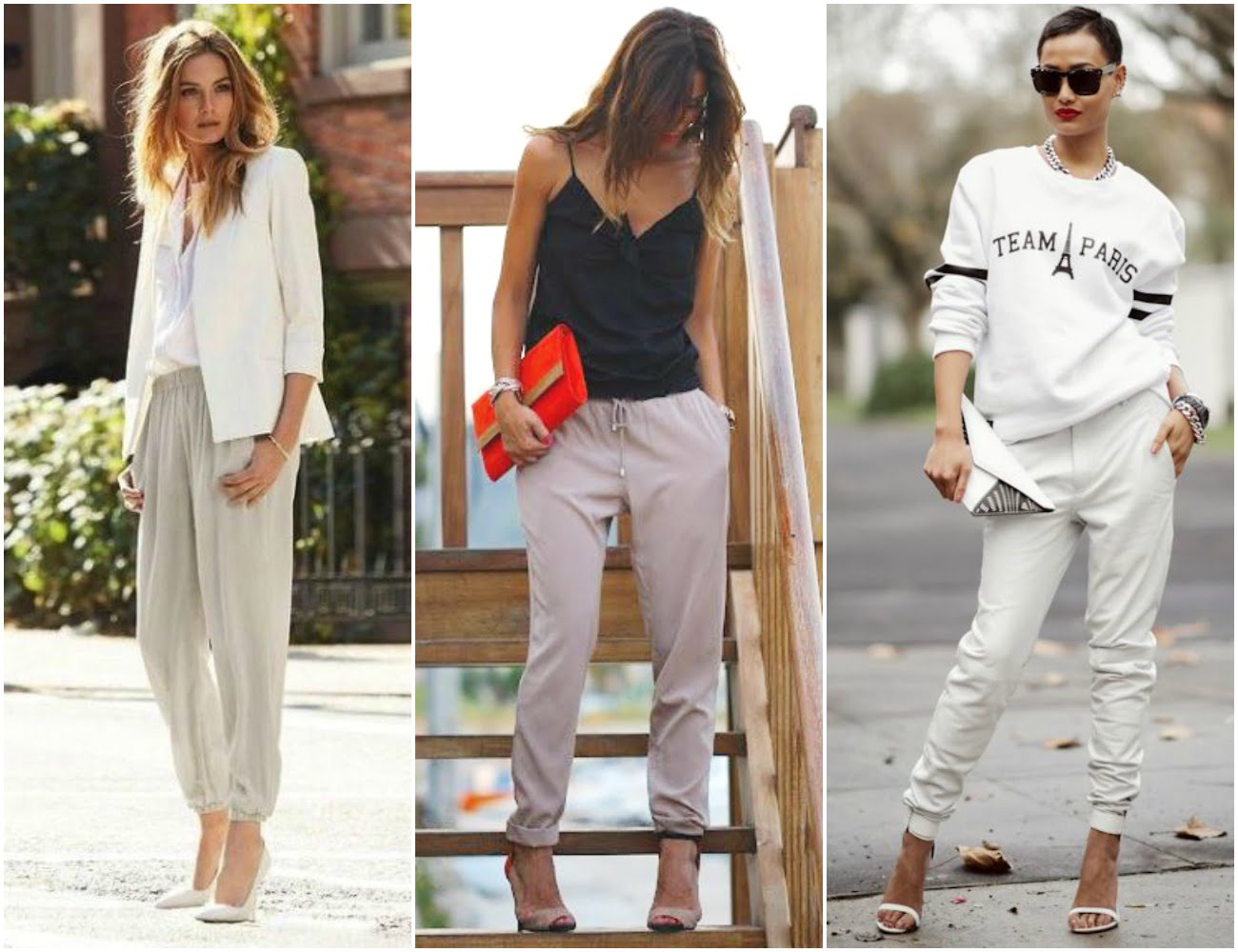 sweatpants with heels trend