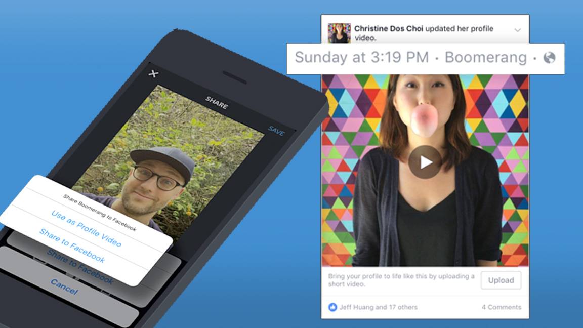 You can now make a flashy Facebook profile pic with third-party video apps