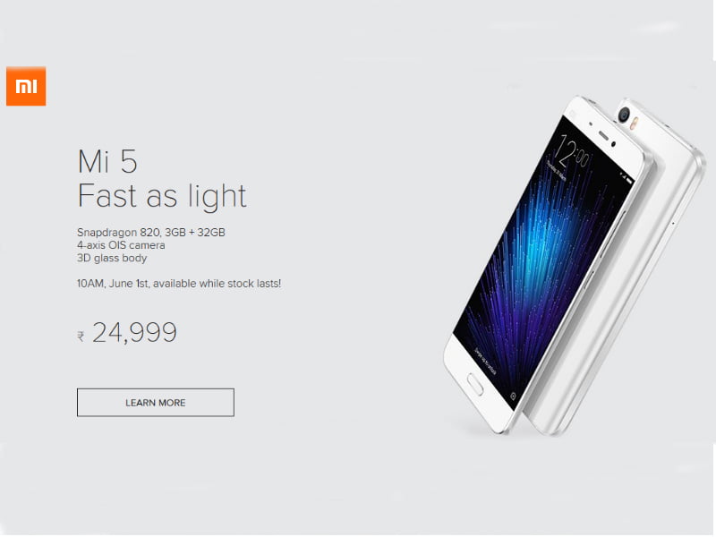 Xiaomi Mi five, Redmi word 3 to head on Open Sale From Wednesday