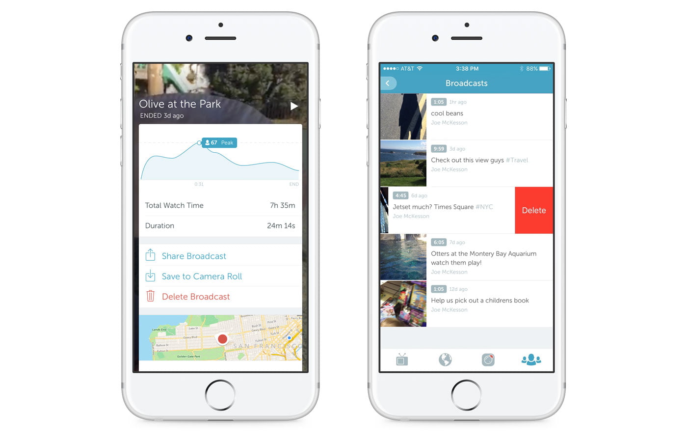 Periscope broadcasts at the moment are completely stored by way of default