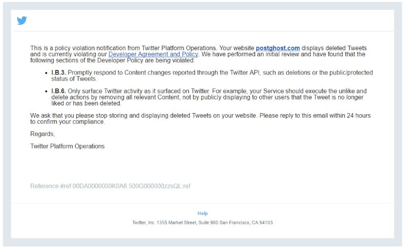 Twitter Reportedly Forces Tweet-Archiver PostGhost to Shut Down