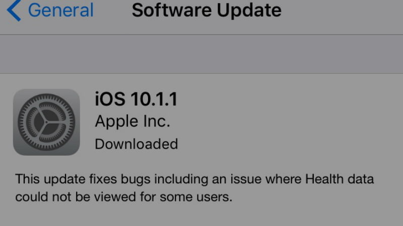 iOS 10.1.1 Now Available to Download, Brings Bug Fixes for Health App and More