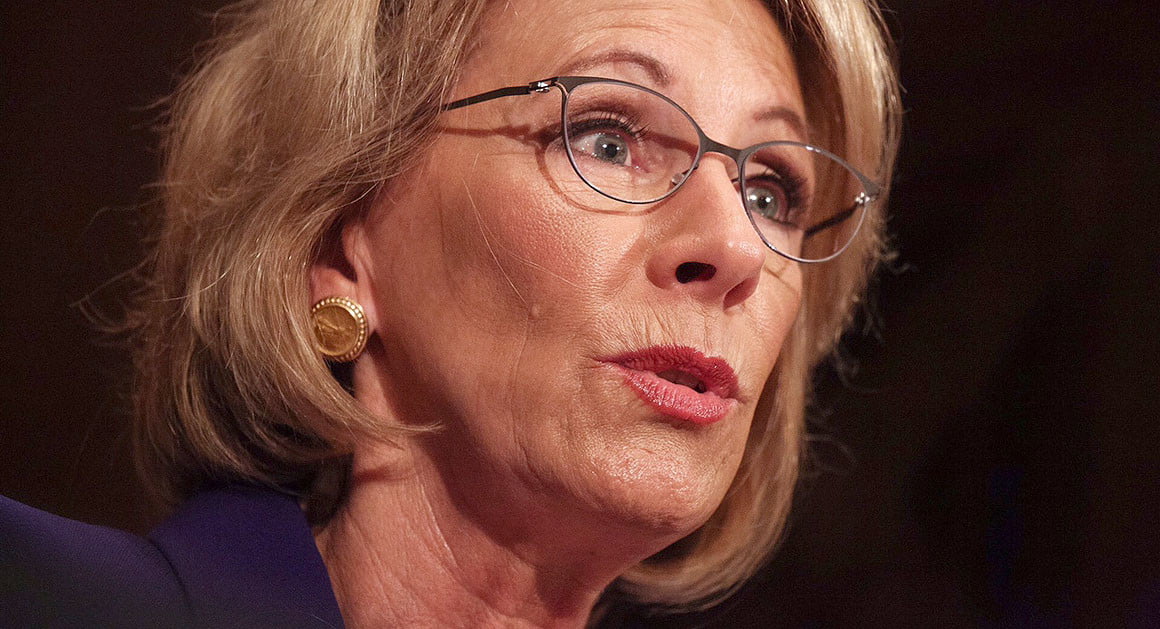 DeVos becomes social media sensation after bumpy hearing