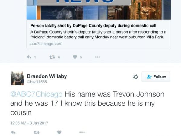 Strangers, Supporters, Family React to Trevon Johnson’s Death on Social Media