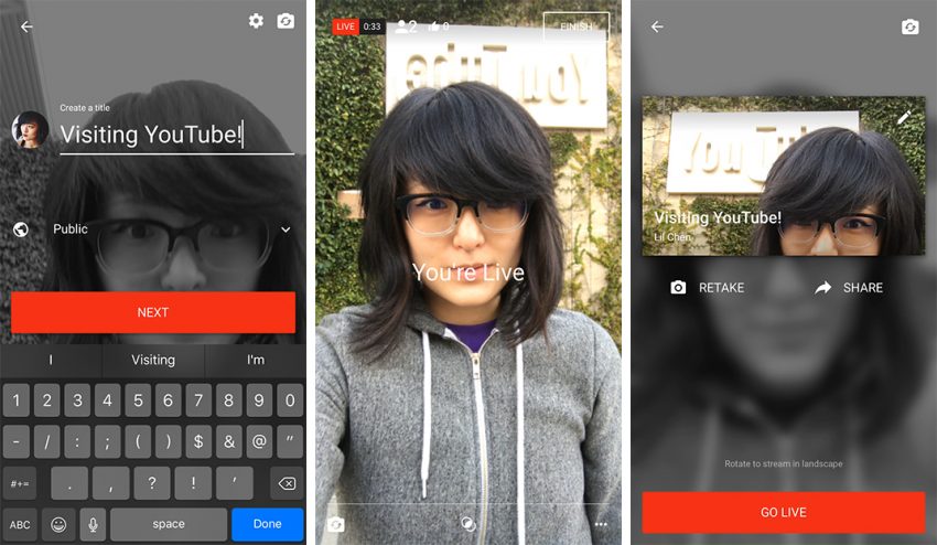 Finally, Mobile Live Video Streaming Comes to YouTube