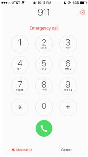 Calling 911 on a Mobile Phone