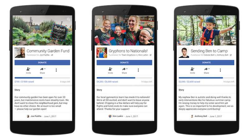Facebook Expands Personal Fundraising Tools to More People, Causes