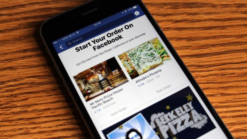 Facebook Rolls Out New ‘Order Food’ Feature for Mobile and Web