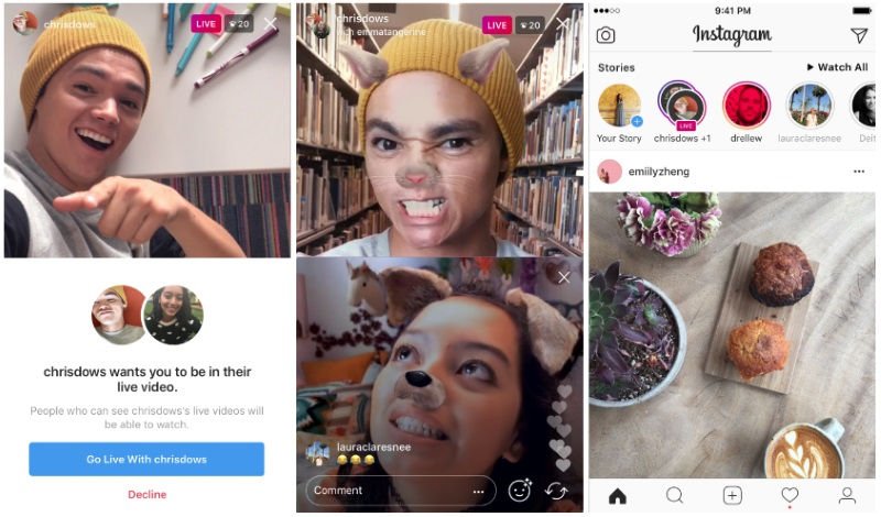 Instagram Now Lets You Live Stream With a Friend