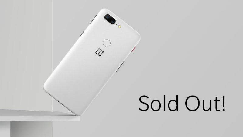 OnePlus 5T Sandstone White Variant Sold Out, Removed From Website Within Two Hours of Launch
