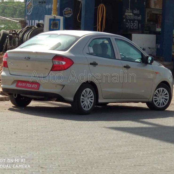 Ford Figo Aspire Facelift to borrow EcoSport’s powerful petrol engine; Spied ahead of India launch