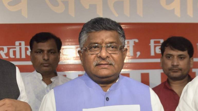 Ravi Shankar Prasad exhorts electronics, mobile cos to step up manufacturing, export from India